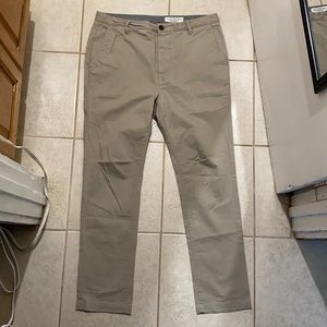 AllSaints Button Fly Khaki Fort Chino Pants